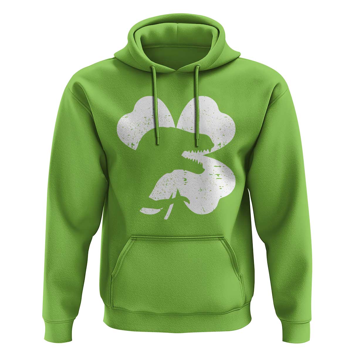 Funny St Patricks Day Dinosaur Shamrock Hoodie
