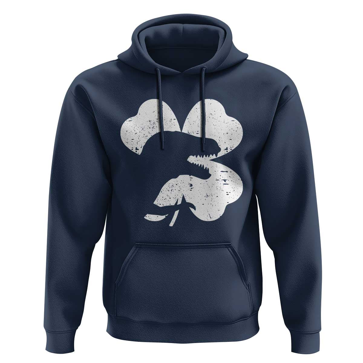 Funny St Patricks Day Dinosaur Shamrock Hoodie