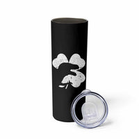 Funny St Patricks Day Dinosaur Shamrock Skinny Tumbler