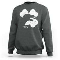 Funny St Patricks Day Dinosaur Shamrock Sweatshirt