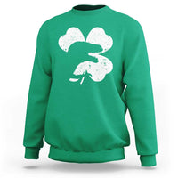 Funny St Patricks Day Dinosaur Shamrock Sweatshirt