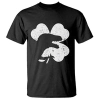 Funny St Patricks Day Dinosaur Shamrock T Shirt