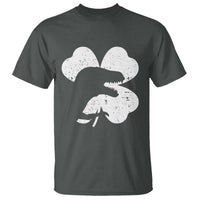 Funny St Patricks Day Dinosaur Shamrock T Shirt