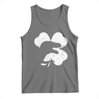 Funny St Patricks Day Dinosaur Shamrock Tank Top