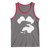 Funny St Patricks Day Dinosaur Shamrock Tank Top