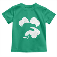 Funny St Patricks Day Dinosaur Shamrock Toddler T Shirt