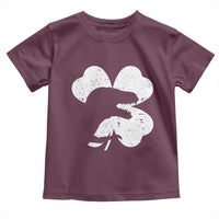 Funny St Patricks Day Dinosaur Shamrock Toddler T Shirt