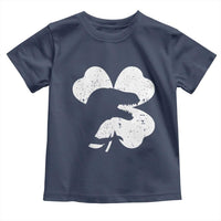 Funny St Patricks Day Dinosaur Shamrock Toddler T Shirt