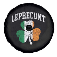 Funny Leprecunt St Patricks Day Spare Tire Cover Vintage Irish Shamrock Adult Humor