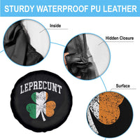 Funny Leprecunt St Patricks Day Spare Tire Cover Vintage Irish Shamrock Adult Humor