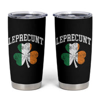 Funny Leprecunt St Patricks Day Tumbler Cup Vintage Irish Shamrock Adult Humor