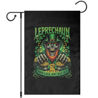 St Patricks Day Horror Leprechaun Garden Flag Your Luck Just Ran Out Creepy St Pattys Day