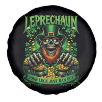St Patricks Day Horror Leprechaun Spare Tire Cover Your Luck Just Ran Out Creepy St Pattys Day