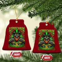 St Patricks Day Horror Leprechaun Ceramic Ornament Your Luck Just Ran Out Creepy St Pattys Day