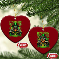 St Patricks Day Horror Leprechaun Ceramic Ornament Your Luck Just Ran Out Creepy St Pattys Day