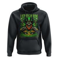 St Patricks Day Horror Leprechaun Hoodie Your Luck Just Ran Out Creepy St Pattys Day