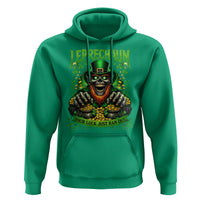St Patricks Day Horror Leprechaun Hoodie Your Luck Just Ran Out Creepy St Pattys Day
