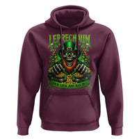 St Patricks Day Horror Leprechaun Hoodie Your Luck Just Ran Out Creepy St Pattys Day
