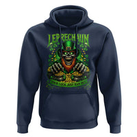 St Patricks Day Horror Leprechaun Hoodie Your Luck Just Ran Out Creepy St Pattys Day