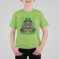St Patricks Day Horror Leprechaun T Shirt For Kid Your Luck Just Ran Out Creepy St Pattys Day