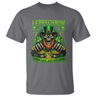 St Patricks Day Horror Leprechaun T Shirt Your Luck Just Ran Out Creepy St Pattys Day