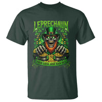 St Patricks Day Horror Leprechaun T Shirt Your Luck Just Ran Out Creepy St Pattys Day