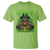 St Patricks Day Horror Leprechaun T Shirt Your Luck Just Ran Out Creepy St Pattys Day