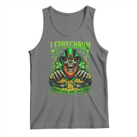 St Patricks Day Horror Leprechaun Tank Top Your Luck Just Ran Out Creepy St Pattys Day