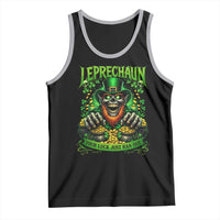 St Patricks Day Horror Leprechaun Tank Top Your Luck Just Ran Out Creepy St Pattys Day