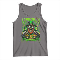 St Patricks Day Horror Leprechaun Tank Top Your Luck Just Ran Out Creepy St Pattys Day
