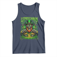 St Patricks Day Horror Leprechaun Tank Top Your Luck Just Ran Out Creepy St Pattys Day