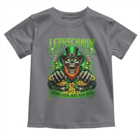 St Patricks Day Horror Leprechaun Toddler T Shirt Your Luck Just Ran Out Creepy St Pattys Day
