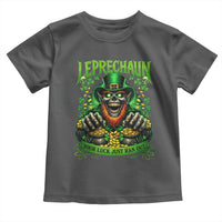 St Patricks Day Horror Leprechaun Toddler T Shirt Your Luck Just Ran Out Creepy St Pattys Day