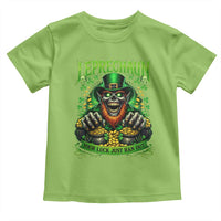 St Patricks Day Horror Leprechaun Toddler T Shirt Your Luck Just Ran Out Creepy St Pattys Day