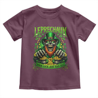 St Patricks Day Horror Leprechaun Toddler T Shirt Your Luck Just Ran Out Creepy St Pattys Day