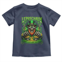 St Patricks Day Horror Leprechaun Toddler T Shirt Your Luck Just Ran Out Creepy St Pattys Day