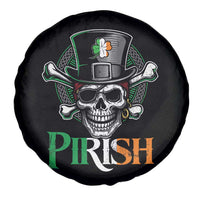 Funny St Patricks Day Pirate Spare Tire Cover Pirish Vintage Irish Pirate Skull