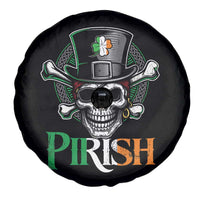 Funny St Patricks Day Pirate Spare Tire Cover Pirish Vintage Irish Pirate Skull