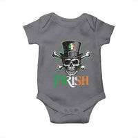 Funny St Patricks Day Pirate Baby Onesie Pirish Vintage Irish Pirate Skull