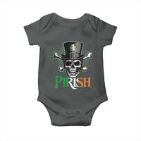 Funny St Patricks Day Pirate Baby Onesie Pirish Vintage Irish Pirate Skull