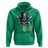 Funny St Patricks Day Pirate Hoodie Pirish Vintage Irish Pirate Skull