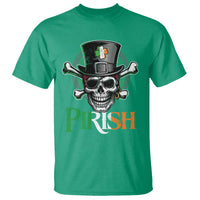 Funny St Patricks Day Pirate T Shirt Pirish Vintage Irish Pirate Skull