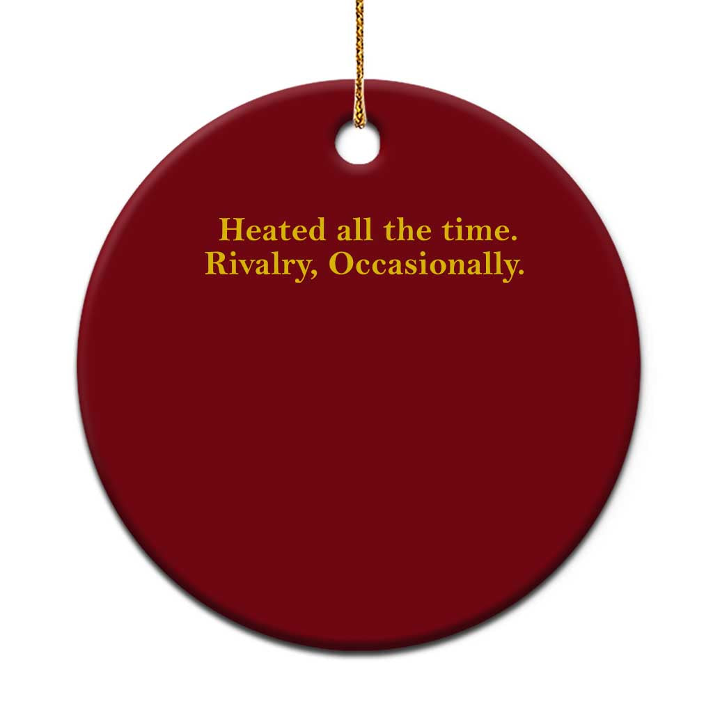 Funny Heated All The Time Rivalry Occasionally Ceramic Ornament LGBT Hockey Romance