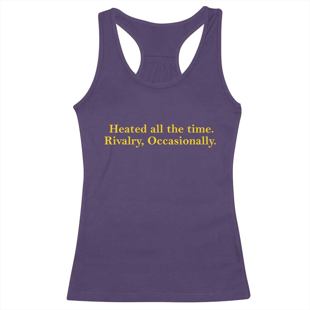 Funny Heated All The Time Rivalry Occasionally Racerback Tank Top LGBT Hockey Romance