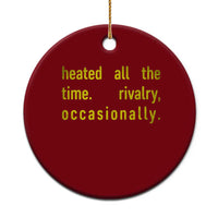 Funny Heated All The Time Rivalry Occasionally Ceramic Ornament LGBT Ice Hockey