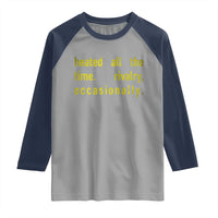 Funny Heated All The Time Rivalry Occasionally Raglan Shirt LGBT Ice Hockey