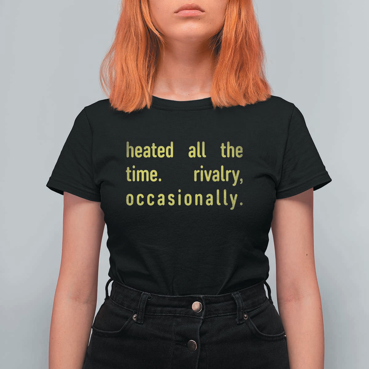 Funny Heated All The Time Rivalry Occasionally T Shirt For Women LGBT Ice Hockey