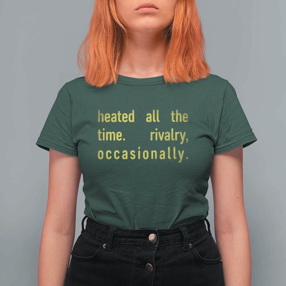 Funny Heated All The Time Rivalry Occasionally T Shirt For Women LGBT Ice Hockey
