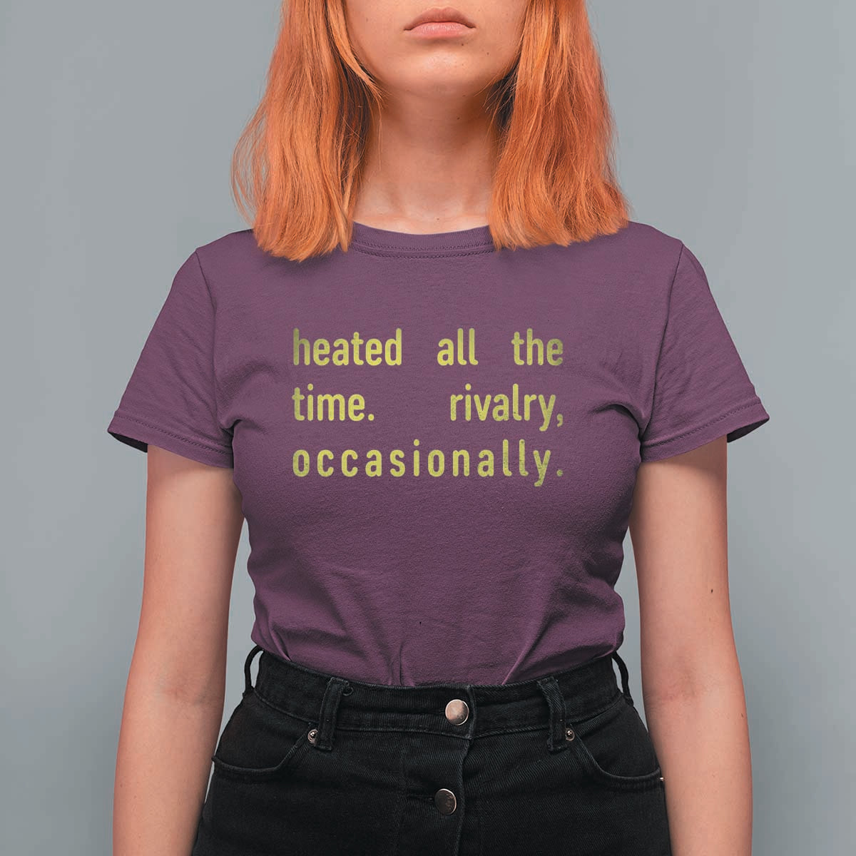 Funny Heated All The Time Rivalry Occasionally T Shirt For Women LGBT Ice Hockey