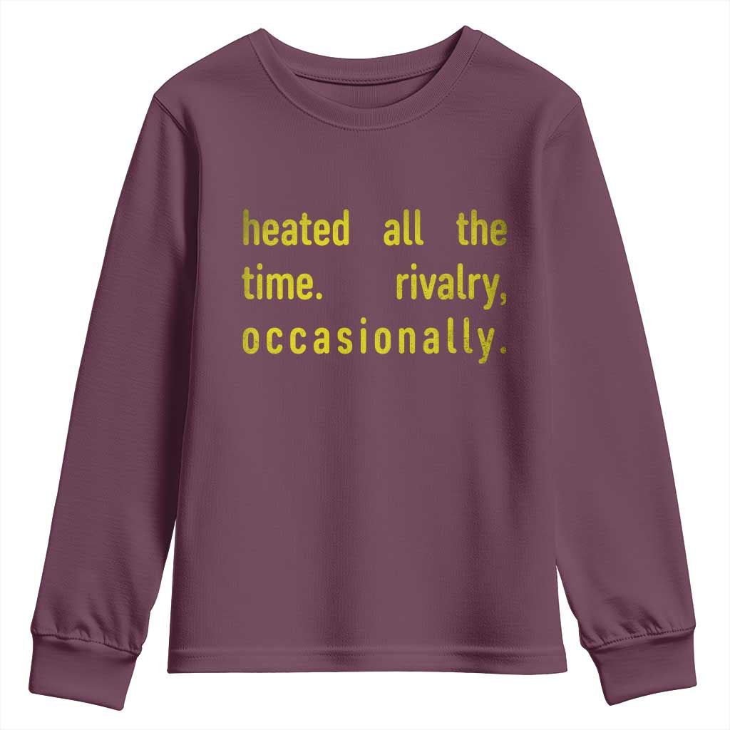 Funny Heated All The Time Rivalry Occasionally Youth Sweatshirt LGBT Ice Hockey